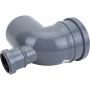 Отвод 110x50/87,5° фронтальный (тыл) канализационный Политэк