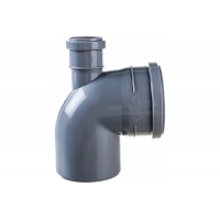 Отвод 110x50/87,5° прямой канализационный Политэк