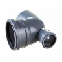 Отвод 110x50/87,5° прямой канализационный Политэк