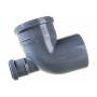 Отвод 110x50/87,5° прямой канализационный Политэк