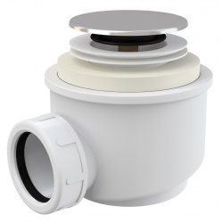 Выпуск для душевого поддона Alcaplast click/clack 50мм х 40мм, хром