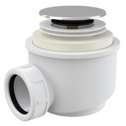 Выпуск для душевого поддона Alcaplast click/clack 50мм х 40мм, хром купить в интернет магазине Санрай73