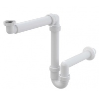 Сифон A434 для умывальника прямоточный смещенный 1 1/2*40 с накидной гайкой Alcaplast/Alcadrain