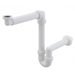 Сифон A434 для умывальника прямоточный смещенный 1 1/2*40 с накидной гайкой Alcaplast/Alcadrain