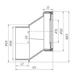 Труба W0421 фановая 110*40° жесткая АНИ пласт