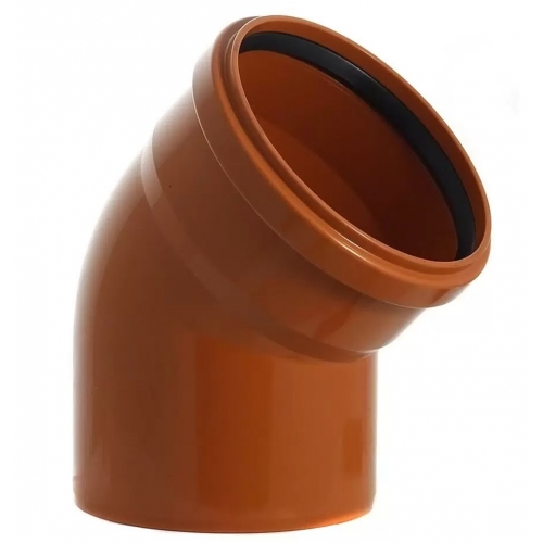 Отвод 160/45° канализационный наружный SN2 МультимирПласт купить в интернет магазине Санрай73