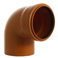 Отвод 160/87° канализационный наружный SN2 МультимирПласт