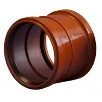 Муфта 110 канализационная двухраструбная наружная Политэк