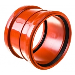 Муфта 200 канализационная ремонтная наружная Политэк