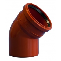 Отвод 160/45° канализационный наружный Политэк
