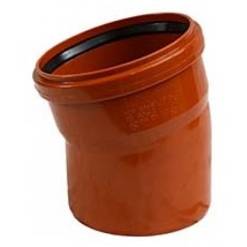 Отвод 200/15° канализационный наружный Политэк купить в интернет магазине Санрай73