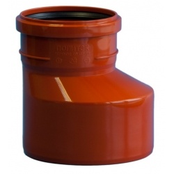 Переход 160х110 эксцентрический канализационный наружный Политэк