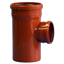 Тройник 160х110/87,5° канализационный наружный Политэк