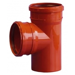 Тройник 160х160/87,5° канализационный наружный Политэк