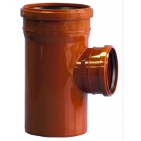 Тройник 200х110/87,5° канализационный наружный Политэк