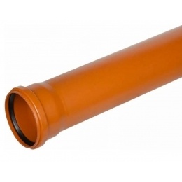 Труба 110*3,4мм х 0,5м канализационная наружная Политэк