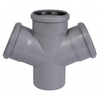 Крестовина 110x110x110/67,5° одноплоскостная канализационная Политэк