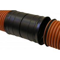 Муфта 250 мм двухраструбная для гофрированных труб Политэк