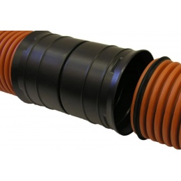 Муфта 150 мм двухраструбная для гофрированных труб Политэк