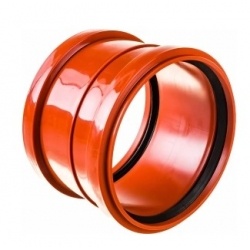 Муфта 200 канализационная ремонтная наружная SN8 Тип 2 Политэк