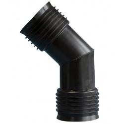 Отвод 100/30° для гофрированных труб Политэк