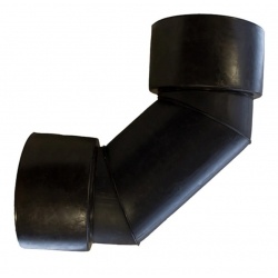 Отвод 100/90° для гофрированных труб Политэк