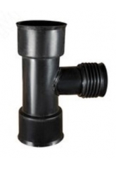 Тройник 150х100/90° переходной для гофрированных труб Политэк