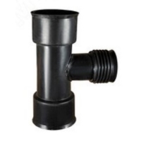 Тройник 150х100/90° переходной для гофрированных труб Политэк