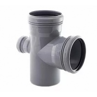 Крестовина 110x110x50/87,5° одноплоскостная канализационная Политэк