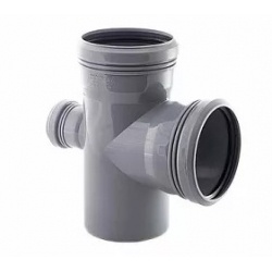 Крестовина 110x110x50/87,5° одноплоскостная канализационная Политэк