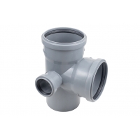 Крестовина 110x110x50/87,5° двухплоскостная правая канализационная Политэк