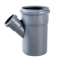 Тройник 110х50/45° канализационный Политэк