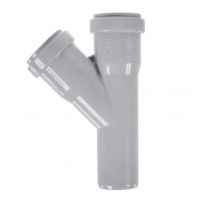 Тройник 32х32/45° канализационный Политэк