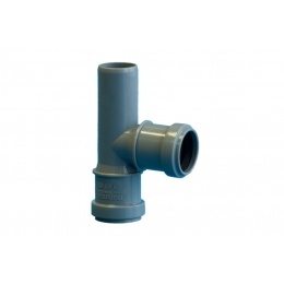 Тройник 32х32/87,5° канализационный Политэк