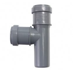 Тройник 32х32/87,5° канализационный Политэк