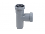 Тройник 40х40/87,5° канализационный Политэк