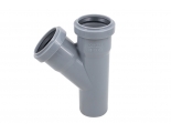 Тройник 50х50/45° канализационный Политэк