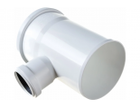 Тройник 110х50/87° канализационный Политэк ПП БЕСШУМНЫЙ белый