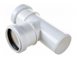 Тройник 50х50/87° канализационный Политэк ПП БЕСШУМНЫЙ белый