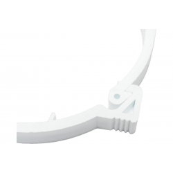 Хомут 110 канализационный Политэк ПП БЕСШУМНЫЙ белый