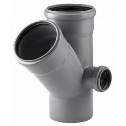 Крестовина 110x110/45°x50/87°справа, двухплоскостная канализационная