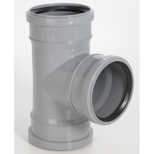 Тройник 110х110х110/87° канализационный трехраструбный купить в интернет магазине Санрай73