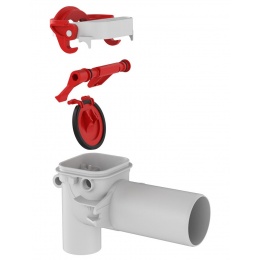 Обратный клапан для сифонов Татполимер ТП-86.50.С d40/50, выпуск горизонтальный