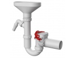 Обратный клапан для сифонов Татполимер ТП-86.50.С d40/50, выпуск горизонтальный