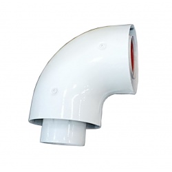 Угол коаксиальный промежуточный 60/100мм*90гр. вн.нар.