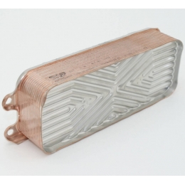 Теплообменник ГВС Vaillan TurboTEC, Protherm Гепард, 14 пл, SWEP, E5T круглые ушки