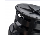 Конденсационный вертикальный замыкающий участок с оголовком STOUT DN60/100 м/п PP-PP