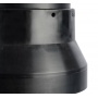 Конденсационный вертикальный замыкающий участок с оголовком STOUT DN60/100 м/п PP-PP