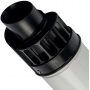 Конечный горизонтальный дымоход Stout PP-FE DN60/100 мм, 854мм, с оголовком и манжетами