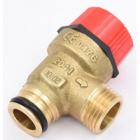 Предохранительный клапан 3 bar, под клипсу х 1/2"нр, для котлов Baxi/Ferroli (латунь)